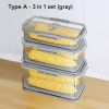 Joybos¬Æ Seal Timer Food Container 3pcs ( yellow )