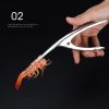 Shrimp Peeler Kitchen Appliances Portable Stainless Steel Shrimp Deveiner Lobster Practical Food Service Supplies Fishing Knife Tools