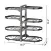 8-layer adjustable cabinet pot manager rack, cabinet pot, heavy-duty pot rack for kitchen storage, snap on pot manager with storage tank and steamer p