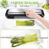 KOIOS Vacuum Sealer Machine, 86Kpa Automatic Food Sealer with Cutter, Pulse Function, Dry & Moist Modes, Compact Design, LED Indicator Lights, Silver