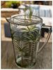 2.75 Quarts Designer Classic Palm Tree Acrylic Pitcher with Lid, Crystal Clear Break Resistant Premium Acrylic Pitcher for All Purpose BPA Free