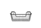 Oceanstar Stackable Metal Wire Storage Basket Set for Pantry, Countertop, Kitchen or Bathroom ‚Äì Black, Set of 2