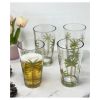 Designer Acrylic Classic Palm Tree Hi Ball Tumbler of 4 (20oz), Premium Quality Unbreakable Stemless Acrylic Tumbler Glasses for All Purpose