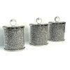 Ambrose Exquisite Three Glass Canister Set in Gift Box