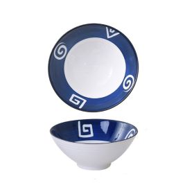 Household Ceramic Soup Large Bowl (Option: Fire Shadow)