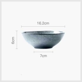 Japanese ceramic dish plate household light luxury (Option: Vegetable bowl-6.5inches-1PCS)