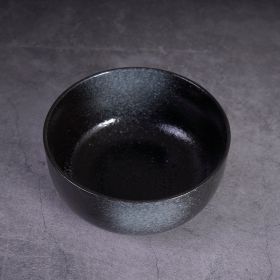 Japanese Ceramic Wholesale Retro Soup Bowl Salad Bowl Tableware (Option: N glaze-8inch 190x80mm-6PCS)