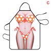 1pc Funny Muscle Man Kitchen Apron Sexy Women Cooking Pinafore Home Cleaning Tool