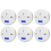 1-6Pcs CO Sensor Carbon Monoxide Detector Sound Independent CO Poisoning Warning Alarm Detectors Meter Kitchen Fireplace Indoor