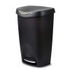 13 gal Brim Plastic Step Soft Close Lid Kitchen Trash Can