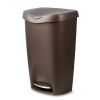 13 gal Brim Plastic Step Soft Close Lid Kitchen Trash Can