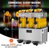 VEVOR 2 x 12L / 3.2 Gal Commercial Slush Machine Margarita Smoothie Frozen Drink