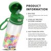 Golf Pattern Straw Lid Water Bottle; Flip & Sip Double Stainless Steel Thermal Insulation; Sports Bottle; Outdoor Mug