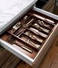 Adjustable Expandable Kitchen Utensils Drawer Organizer  For Bamboo Flatware Organizer